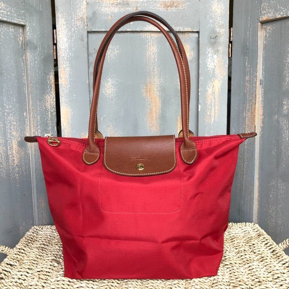 Longchamp Handbags - Longchamp Le Pliage Small Long Handle Nylon Tote